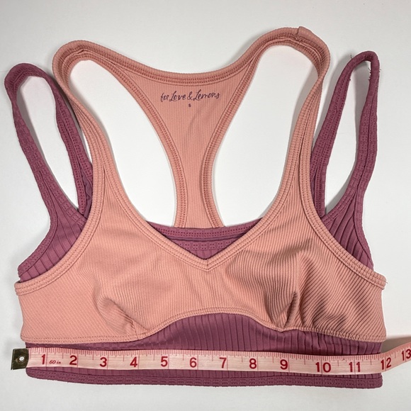 FOR LOVE & LEMONS | Romy Lounge Bra Rose Pink Sports Athletic Workout Yoga Beach - Picture 9 of 13